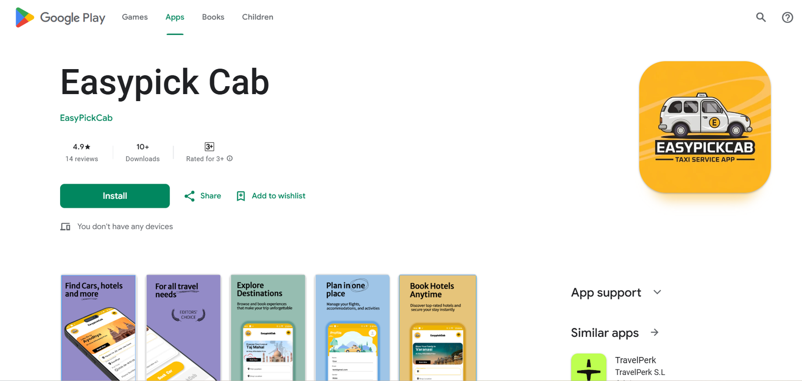 EasyPick Cab App