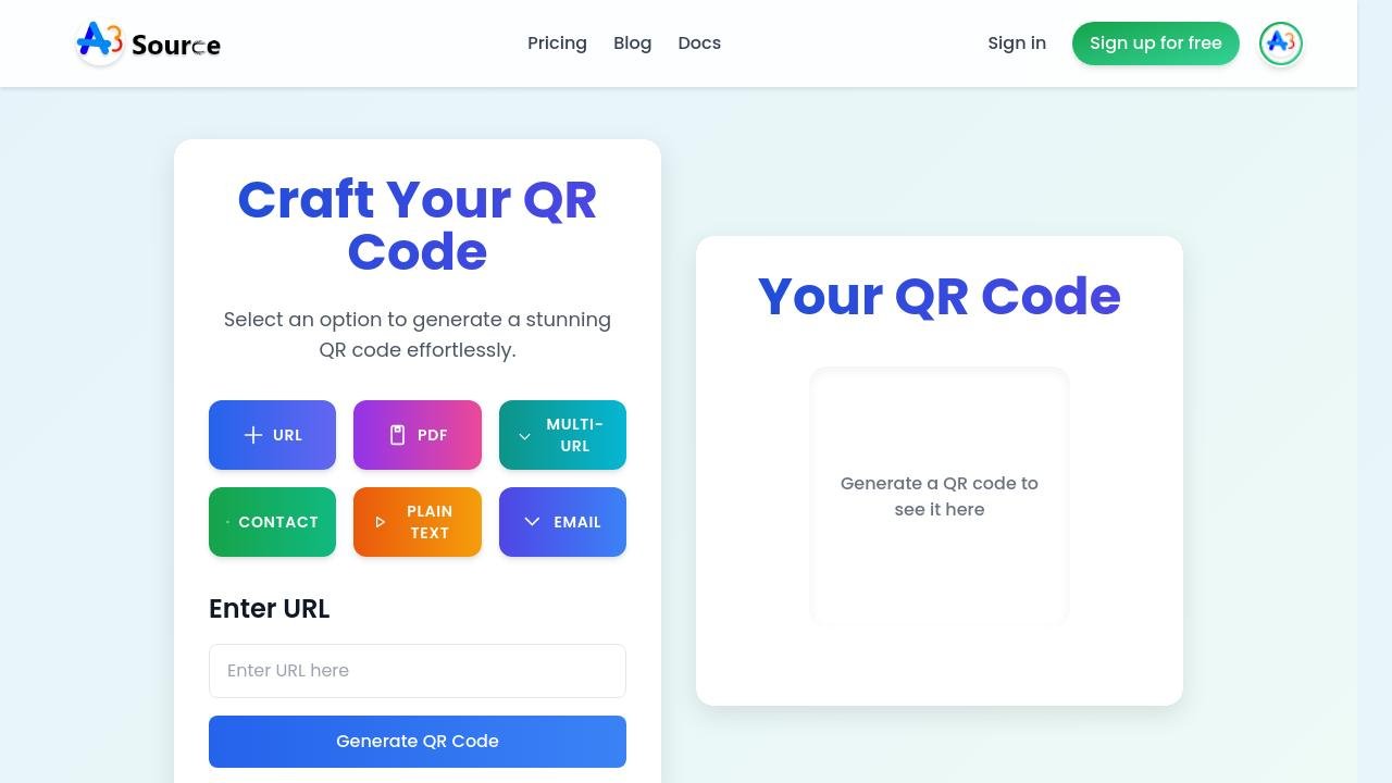 QR Generator by A3Source